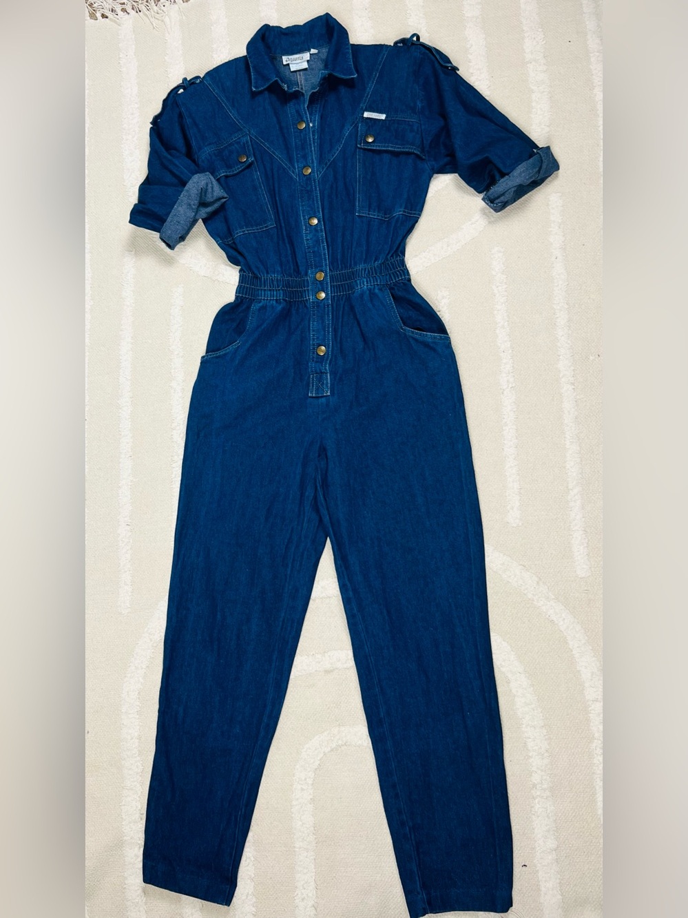 Vintage Dreams 1980s Denim Jumpsuit – 100% Cotton – Size Medium - Picture 13 of 14